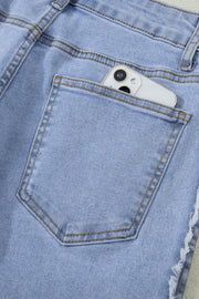 Contrast Stripe Wide Leg Jeans