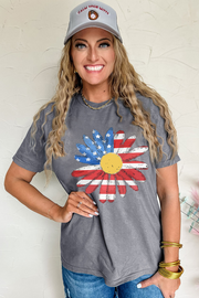 Sunflower Flag Graphic Tee – Gray