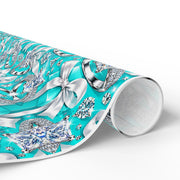 Something Blue & Something Sparkly | Diamond Engagement & Wedding Wrapping Paper
