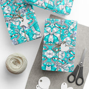 Something Blue & Something Sparkly | Diamond Engagement & Wedding Wrapping Paper