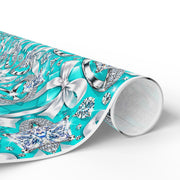 Something Blue & Something Sparkly | Diamond Engagement & Wedding Wrapping Paper