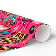 Birthday Babe | Pink Leopard & Teal Wrapping Paper