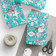 Something Blue & Something Sparkly | Diamond Engagement & Wedding Wrapping Paper