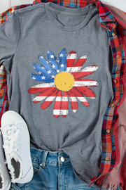 Sunflower Flag Graphic Tee – Gray