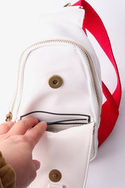 Baseball Stitch Sling Crossbody Bag