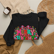 Merry & Bright | Colorful Christmas Graphic Sweatshirt