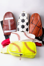 Baseball Stitch Sling Crossbody Bag