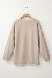 Game Day Ribbed Sweatshirt | Embroidered Graphic