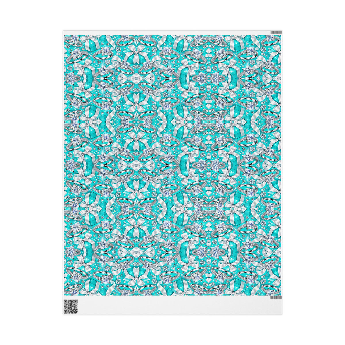 Something Blue & Something Sparkly | Diamond Engagement & Wedding Wrapping Paper