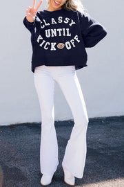 Classy Until Kickoff Sweatshirt | Plush Patch Graphic
