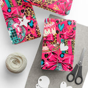 Birthday Babe | Pink Leopard & Teal Wrapping Paper