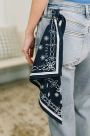 Judy Blue Alex Mid Rise Boyfriend Jeans with Bandana | Alex