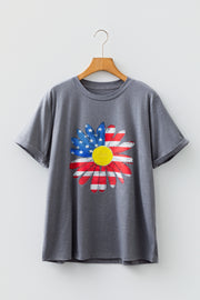 Sunflower Flag Graphic Tee – Gray