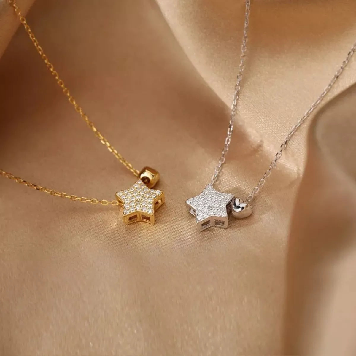 Sterling Silver Star Pendant Necklace