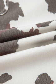 Cow Print Pocket Detail Jeans