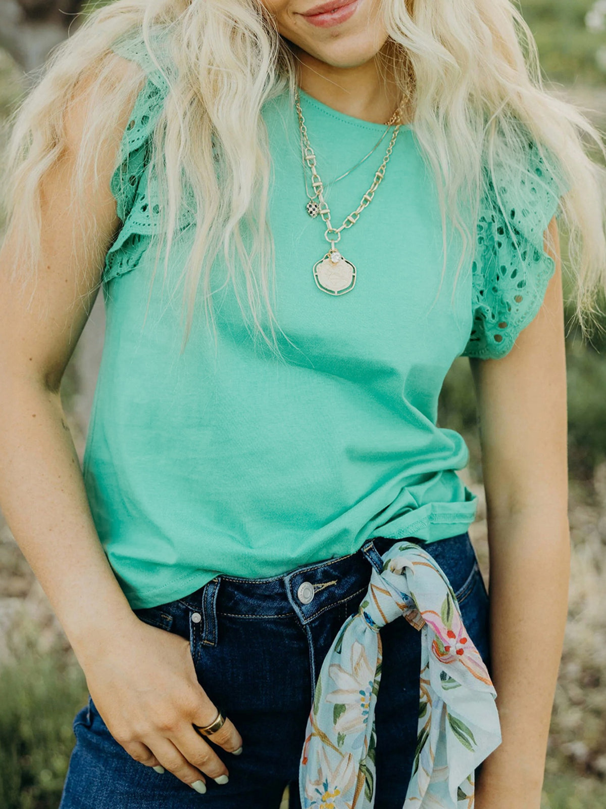 Eyelet Lace Top