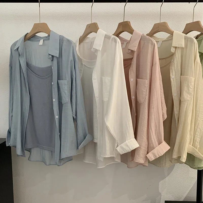 Lightweight Button-Up Shirt | Coastal Breeze